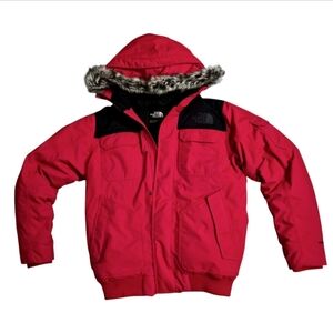 The North Face Crimson and Ebony Bomber Jacket